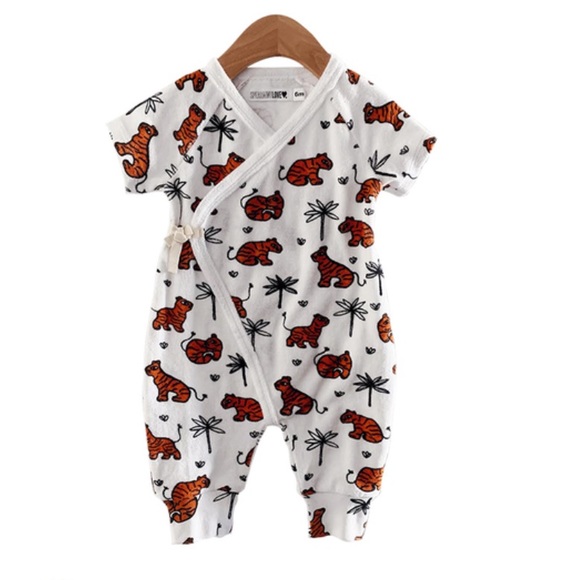 SpearmintLOVE Other - SpearmintLOVE Organic Kimono Romper | Size NB